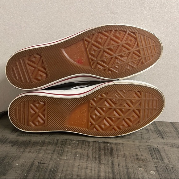 Converse Men's Charcoal and White Sneakers - Picture 5 of 7